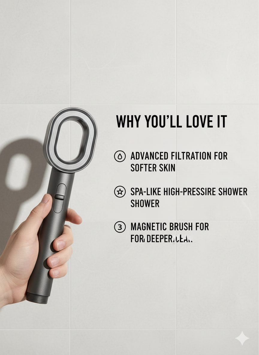 Renhaissance® Premium UK Filtered Shower Head